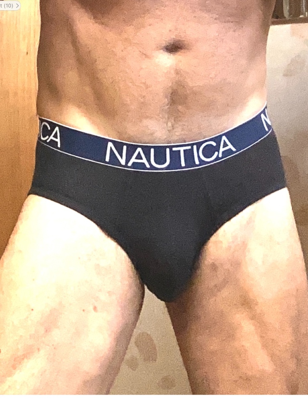 Nautica, black briefs, medium